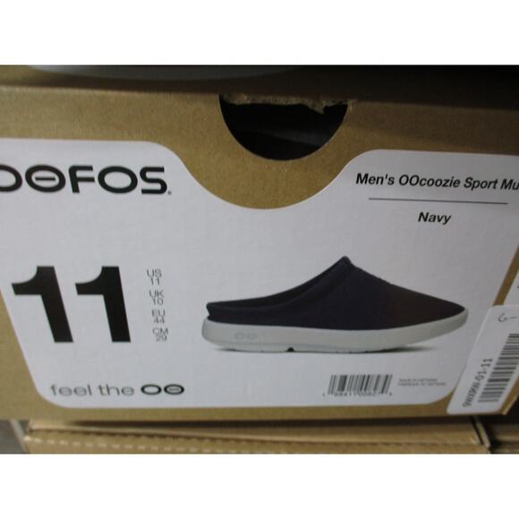Oofos OOcoozie Sport Mule Navy Blue Slip On Comfort Shoes Mens Sz 11 main image 6